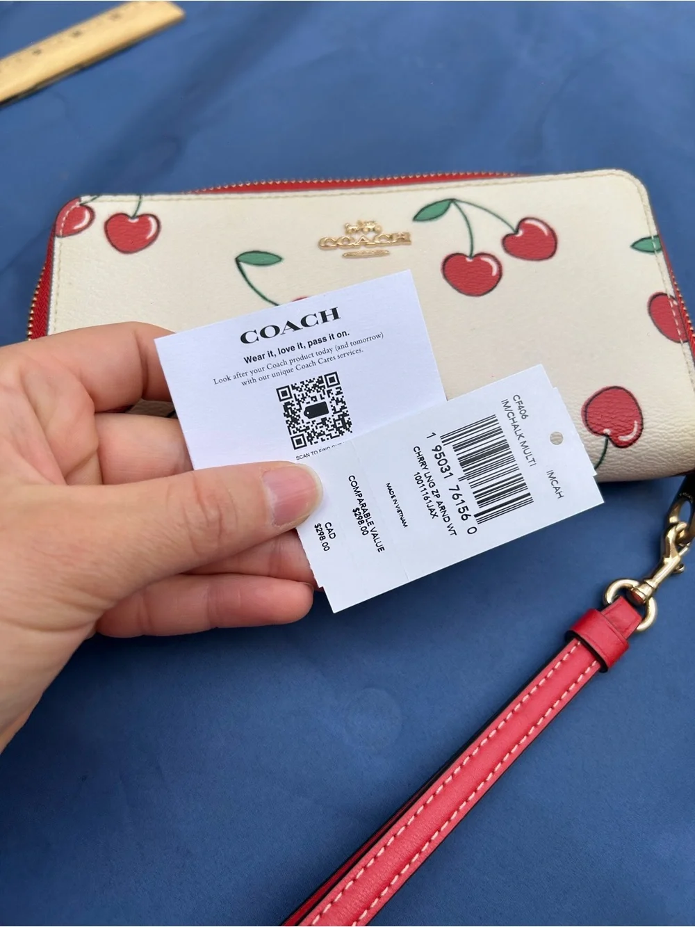 Coach cherry 🍒 wallet